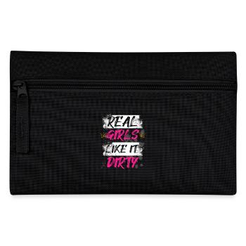 Real girls like it dirty Schlammlauf Mud Run Muddy - Pencil Case - black - Front