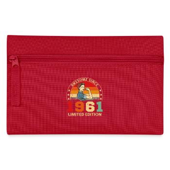 1961 Vintage Retro Cadeau D’anniversaire - Trousse - rouge - Devant