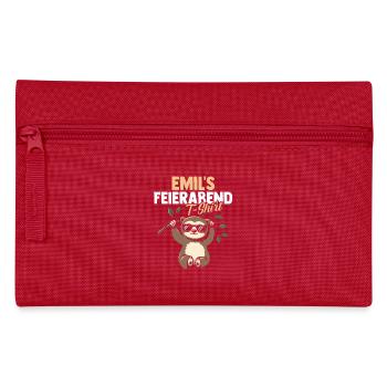 Faultier Emil - Federtasche - Rot - Vorne
