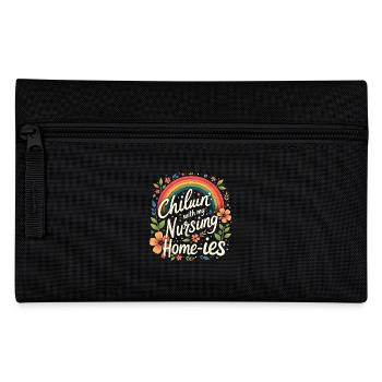 Chillin' With My Nursing Home-ies Funny Nursing - Pencil Case - black - Front