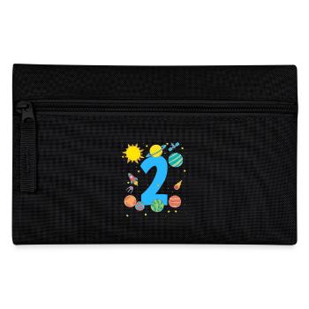 Space Adventure Number Two Planets - Pencil Case - black - Front
