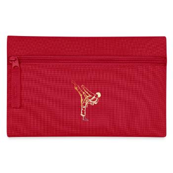 Karate Junge Vintage Look - Federtasche - Rot - Vorne