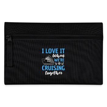 Funny Cruise Saying Design - Pencil Case - black - Front