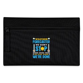 Météorologie amusante Passionnés de météo - Trousse - noir - Devant