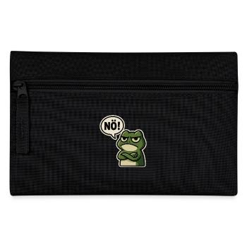 Nö Frosch – Genervt & Lustig - Federtasche - Schwarz - Vorne