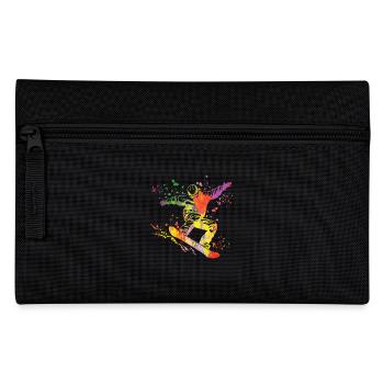 Snowboarder Snowboarding Snowboard - Federtasche - Schwarz - Vorne