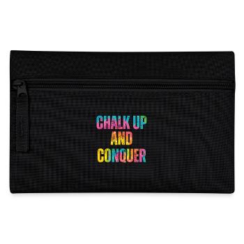Boulderer Chalk Up and Conquer Bouldering - Pencil Case - black - Front
