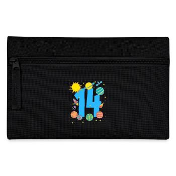 Galactic Birthday Experience with Number 14 - Pencil Case - black - Front