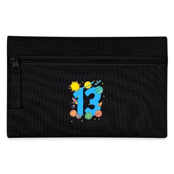 Space Adventure Number 13 - Pencil Case - black - Front