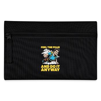 Skydiving Feel The Fear And Do It Anyway Skydive - Federtasche - Schwarz - Vorne