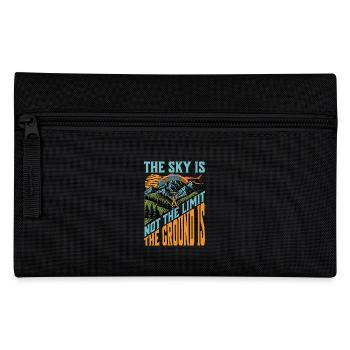 Skydiving The Sky Is Not The Limit Skydiving Lover - Pencil Case - black - Front