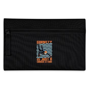 Skydiving Gravity Is Just A Suggestion Parachuting - Pencil Case - black - Front
