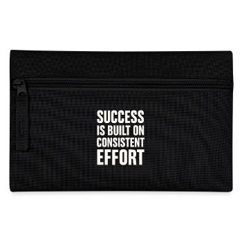 Success comes from consistent effort - - Pencil Case - black - Front