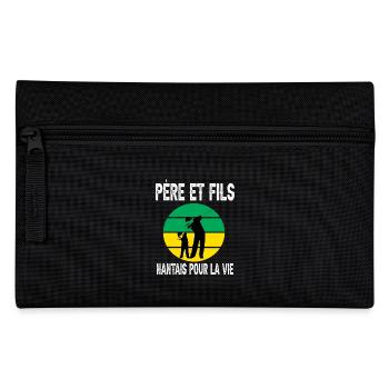 père et fils papa dab nantes supporter nantais - Trousse - noir - Devant
