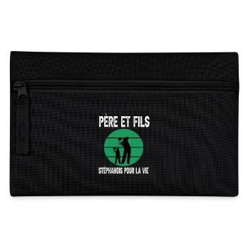père et fils papa dab saint étienne supporter - Trousse - noir - Devant