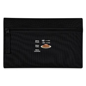 Spaghetti Bolognese Pinsel Farbe Leinwand Pasta - Federtasche - Schwarz - Vorne
