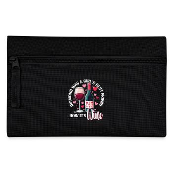La Saint-Valentin Diamond était le meilleur ami des filles Vin - Trousse - noir - Devant