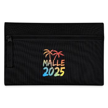Malle 2025 Mallorca Party Urlaub - Federtasche - Schwarz - Vorne