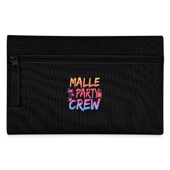 Malle Party Crew Mallorca Party Urlaub - Federtasche - Schwarz - Vorne
