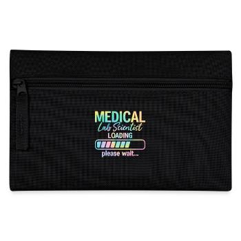 Lab Scientist Loading Tie Dye Lustig MLS Medical - Federtasche - Schwarz - Vorne