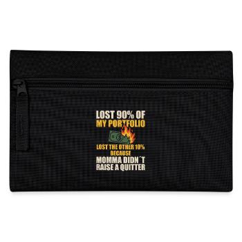 Perdu 90 % de mon portefeuille Drôles de traders boursiers - Trousse - noir - Devant