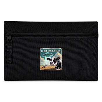 Close Encounters with UFO and cow - Pencil Case - black - Front