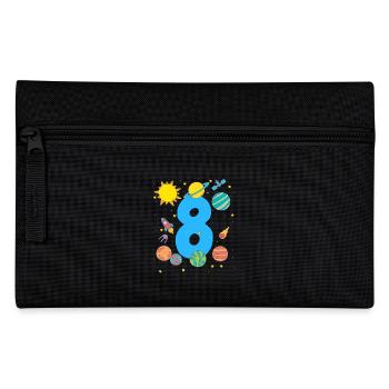 Space Adventure Eight - Pencil Case - black - Front