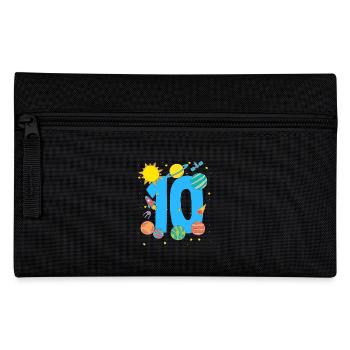 Space adventure for the 10th birthday - Pencil Case - black - Front