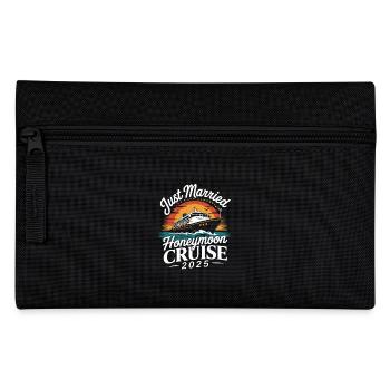Just Married Honeymoon Cruise 2025 - Pencil Case - black - Front