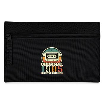 40 Jahre 1985 Vintage Retro Geburtstagsgeschenk - Federtasche - Schwarz - Vorne