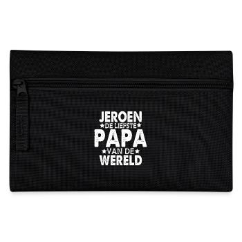 Meilleur Papa Père Jeroen Cadeau Fête des Pères - Trousse - noir - Devant