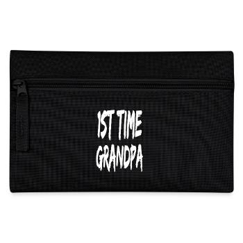 1st Time Grandpa - Pencil Case - black - Front