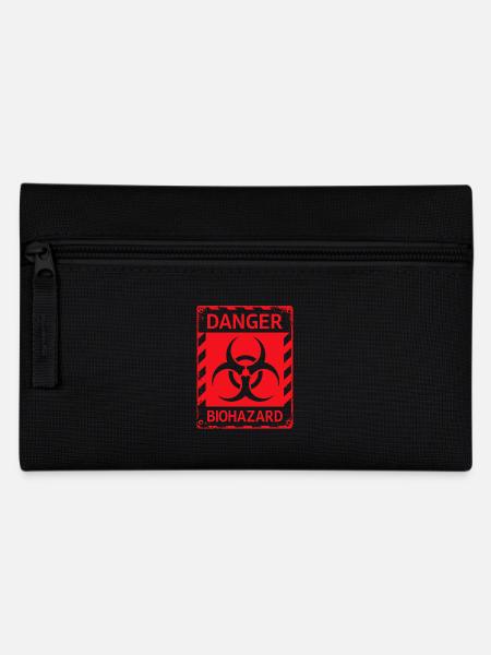 Danger Biohazard Grunge Zombies Apokalypse - Federtasche - Schwarz