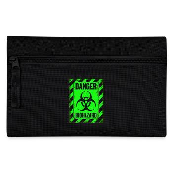 Danger Biohazard Grunge Zombies Apokalypse - Federtasche - Schwarz - Vorne