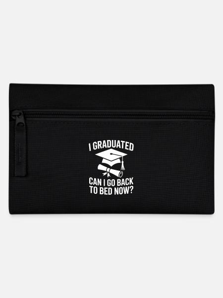 Lustiger Abschluss Spruch Abitur fertig - Federtasche - Schwarz