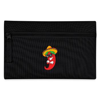 Chilli Chipotle Chili Pepper Jalapeno Hot Chili - Pencil Case - black - Front