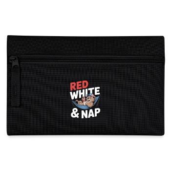 4 juillet Papa : Rouge Blanc & Sieste - Trousse - noir - Devant