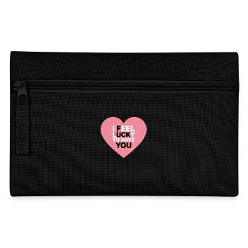 Je me sens chanceux de t’avoir - Trousse - noir - Devant