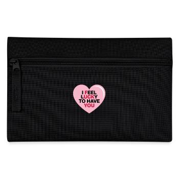 Je me sens chanceux de t’avoir - Trousse - noir - Devant