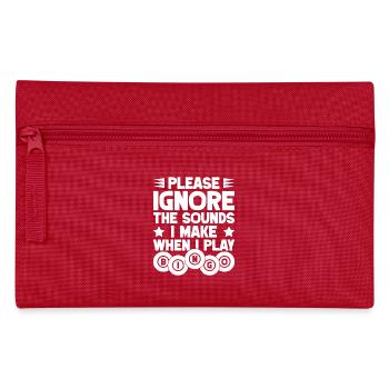 Joueur de bingo s’il vous plaît ignorez les sons quand je joue - Trousse - rouge - Devant