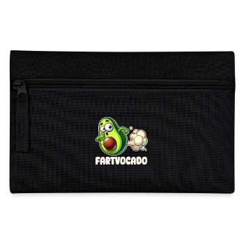 Lustige Avocado Furzen Pupsen Fartvocado - Federtasche - Schwarz - Vorne
