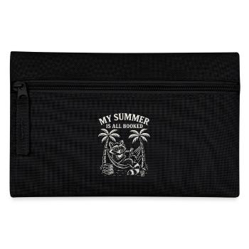 Mein Sommer Ist Voll Gebucht - Buchliebhaber - Federtasche - Schwarz - Vorne