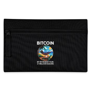 Bitcoin - Federtasche - Schwarz - Vorne
