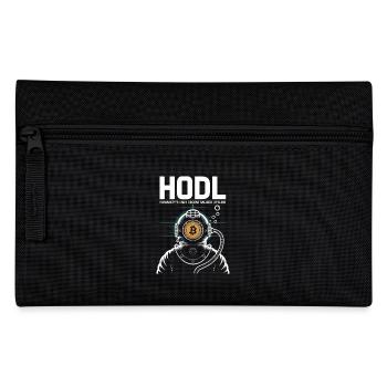 Bitcoin - Federtasche - Schwarz - Vorne
