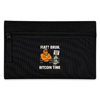 Bitcoin - Federtasche - Schwarz - Vorne