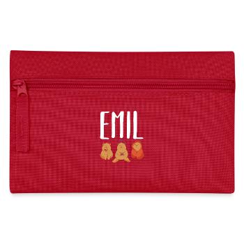 Gamer Zocker Zocken Gaming Emil - Federtasche - Rot - Vorne