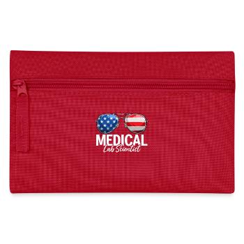 Scientifique de laboratoire médical États-Unis Lunettes de soleil MLS Lab - Trousse - rouge - Devant