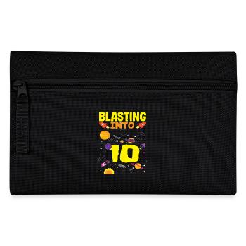 Adventures in space for the 10th birthday - Pencil Case - black - Front