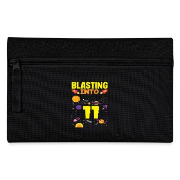 Space adventure with 11 planets - Pencil Case - black - Front