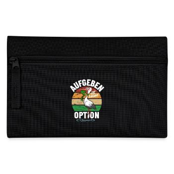 Frosch und Storch - Aufgeben ist keine Option - Federtasche - Schwarz - Vorne